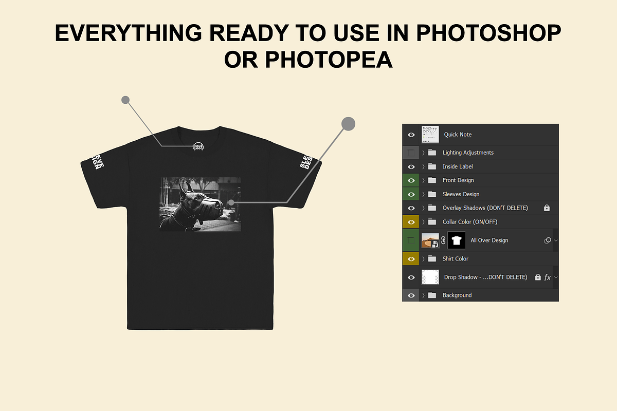 Tshirt Mockup Gildan 2000 & 5000, a Shirt Mockup by Infinity Mockups (Photo 5 of 6)
