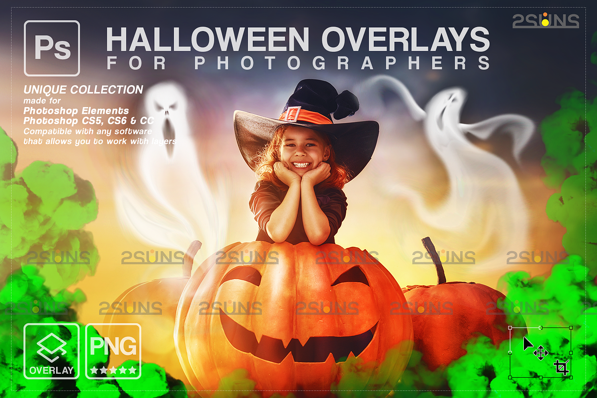 Halloween overlay, photoshop overlay | Creative Market