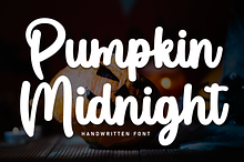Pumpkin Midnight | Script Font