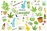 Cannabis Medical Marijuana Clipart, a Healthcare Illustration by SugarPickle Clip Art (Thumbnail 1 of 5)