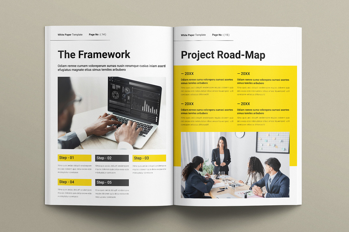 Digital White Paper Template, a Brochure Template by E-Type (Photo 6 of 7)
