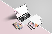 Multi Devices UI Website Mockup, a Wearable Device Mockup by My Code Std (Thumbnail 2 of 2)