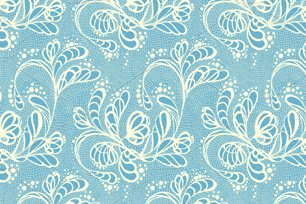 8 seamless lacy patterns preview 2