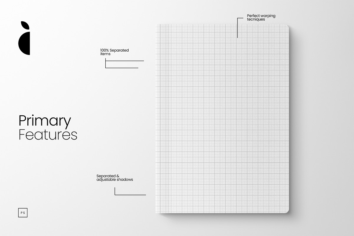 A5 Composition Notebook Mockup, a Books & Magazine Mockup by Catkie - Digital Art (Photo 2 of 7)