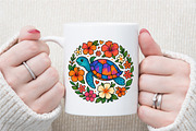 Summer Sea Turtle Floral Boho Flower, an Illustration by Sublimation Artist (Thumbnail 6 of 9)