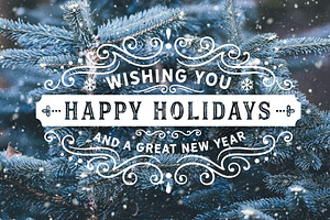 AI & PSD Holiday Photo Overlays