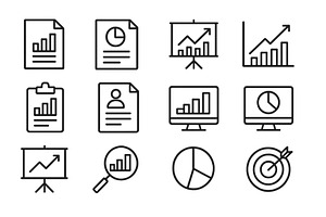 Illustration of business reports and, a Business Photo by ZinetroN