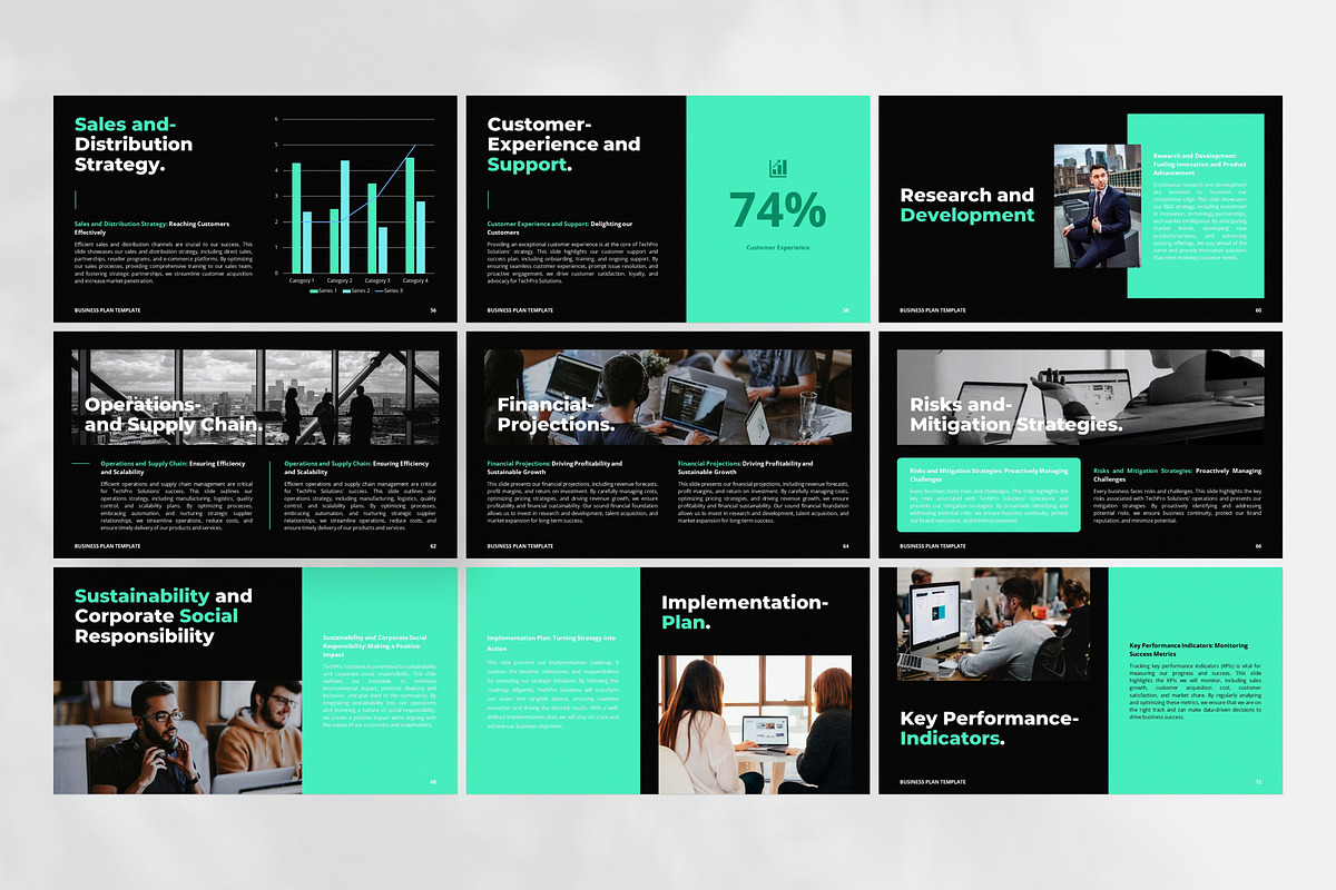Business Plan Google Slides Template, a Presentation Template by Gaize (Photo 14 of 16)