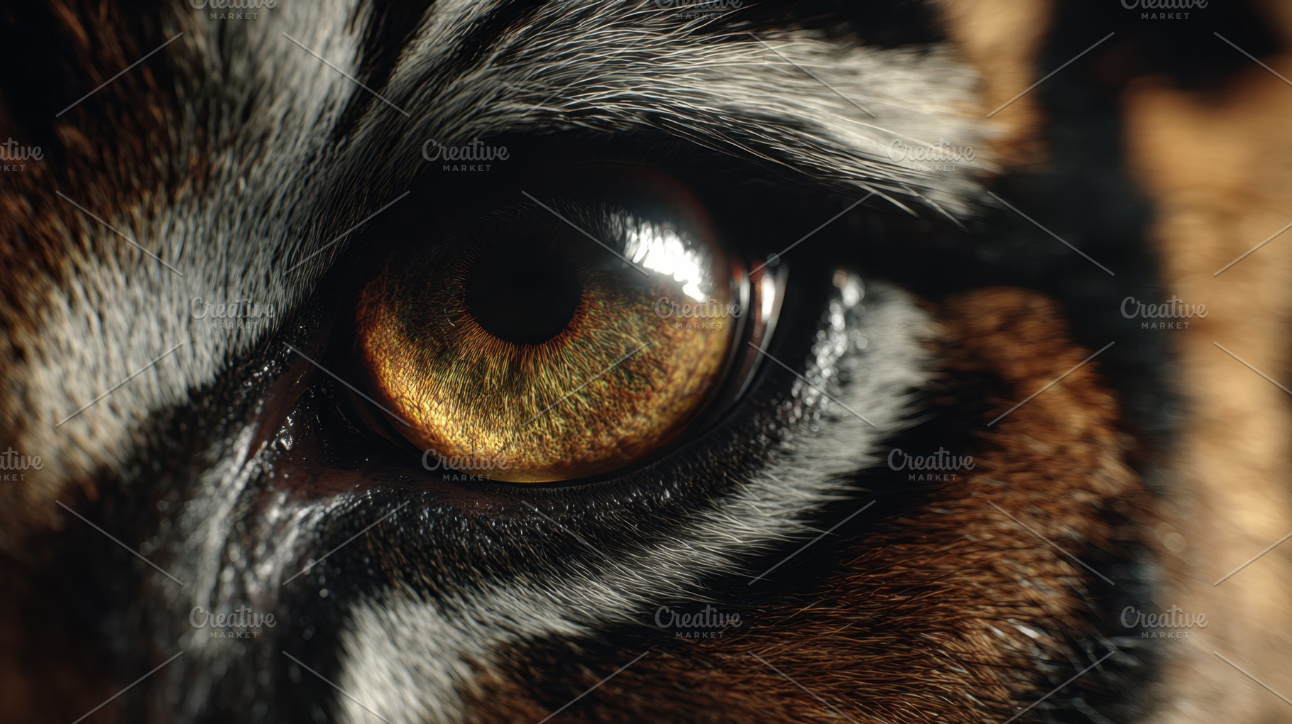 Tiger eye close up shows details, a Photo by Beautiful things