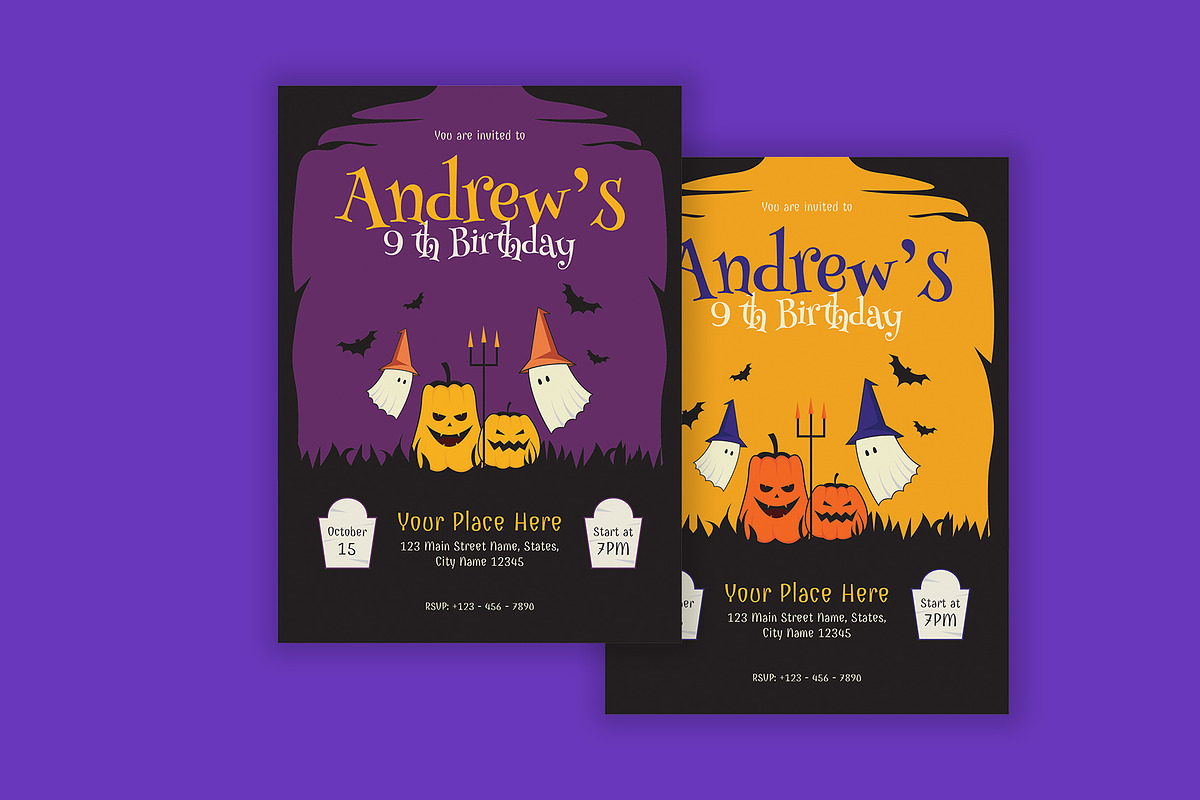 Birthday Invitation Halloween Theme, a Templates & Theme by Neermana (Photo 2 of 4)