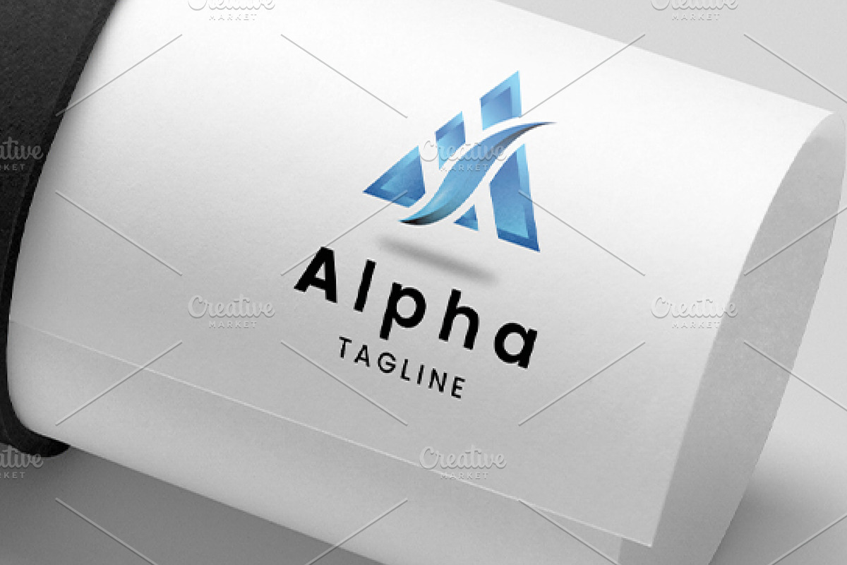 Alpha Modern Abstract Letter A Logo, a Branding & Logo Template by MadeByShahbaz (Photo 5 of 5)