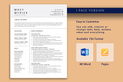 Professional Resume Template, CV, a Resume Template by VictoriousVita (Thumbnail 2 of 8)