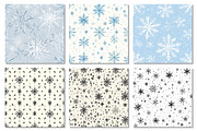 Winter Snowflake Seamless Textures, a Texture Graphic by Dream Creation (Thumbnail 6 of 7)