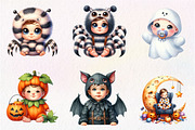 Halloween Baby Costume Clipart, an Illustration by CreationArt (Thumbnail 5 of 9)