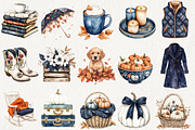 Copper & Cashmere Fall Clipart, an Illustration by NadiaTheronArt (Thumbnail 3 of 5)