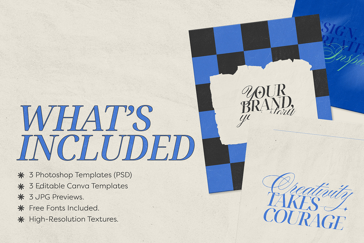 Retro Editorial Quotes – PSD + Canva, a Social Media Template by HCCH DESIGN (Photo 3 of 3)