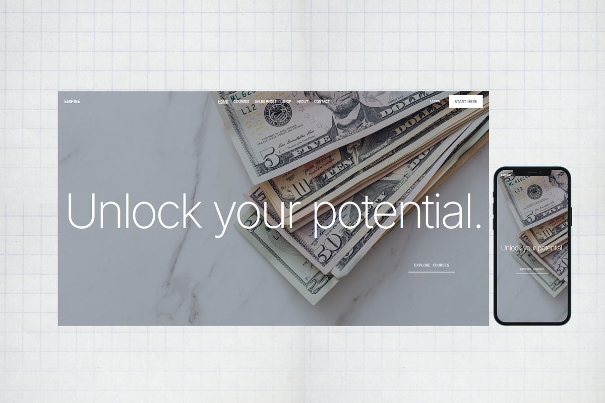 Empire - Squarespace Template, a Squarespace Template by Gem Media (Photo 4 of 4)