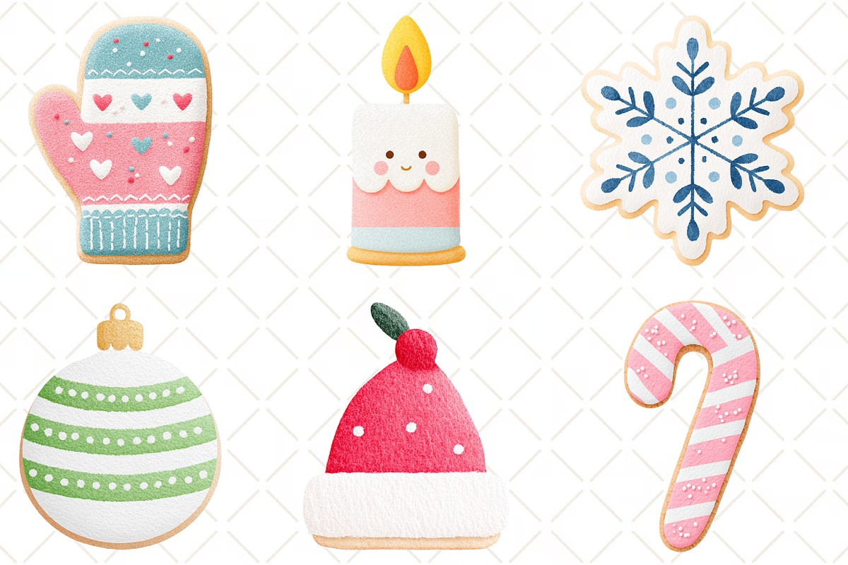 Christmas Sugar Cookie Clipart, an Illustration by Black Bird Studio (Photo 3 of 6)