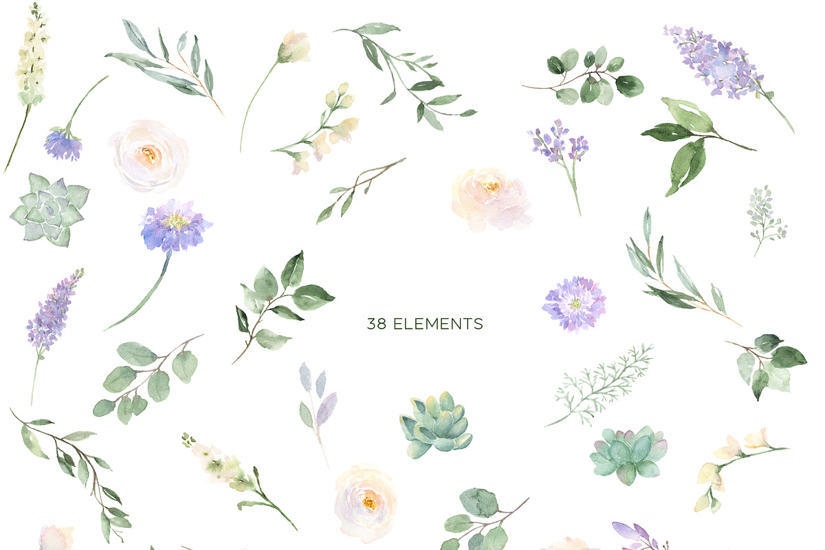 Greenery Bundle with White Flowers, an Illustration by Graphic Blue Bird (Photo 4 of 10)