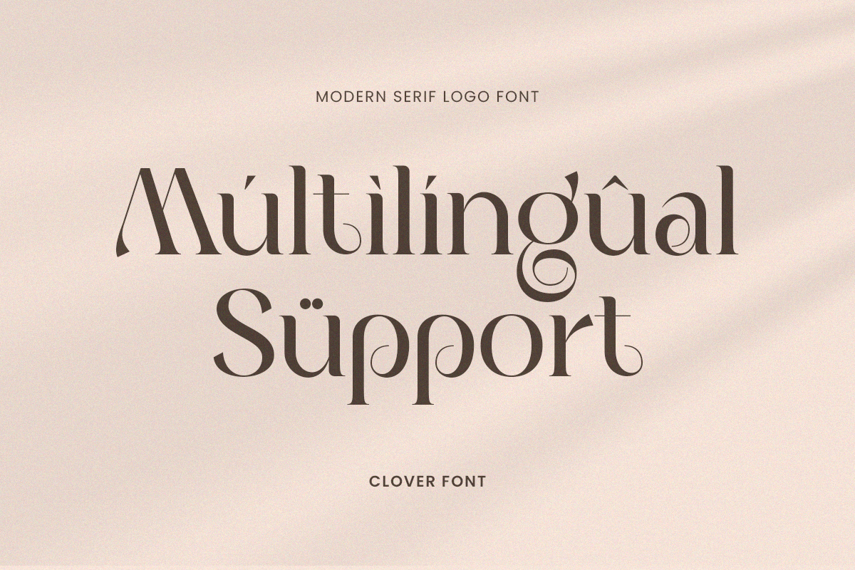 Clover - Modern Serif Logo Font, a Serif Font by Sensatype (Photo 12 of 12)