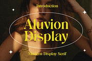 Aluvion Display Modern Serif Font, a Serif Font by UICreative (Thumbnail 1 of 12)