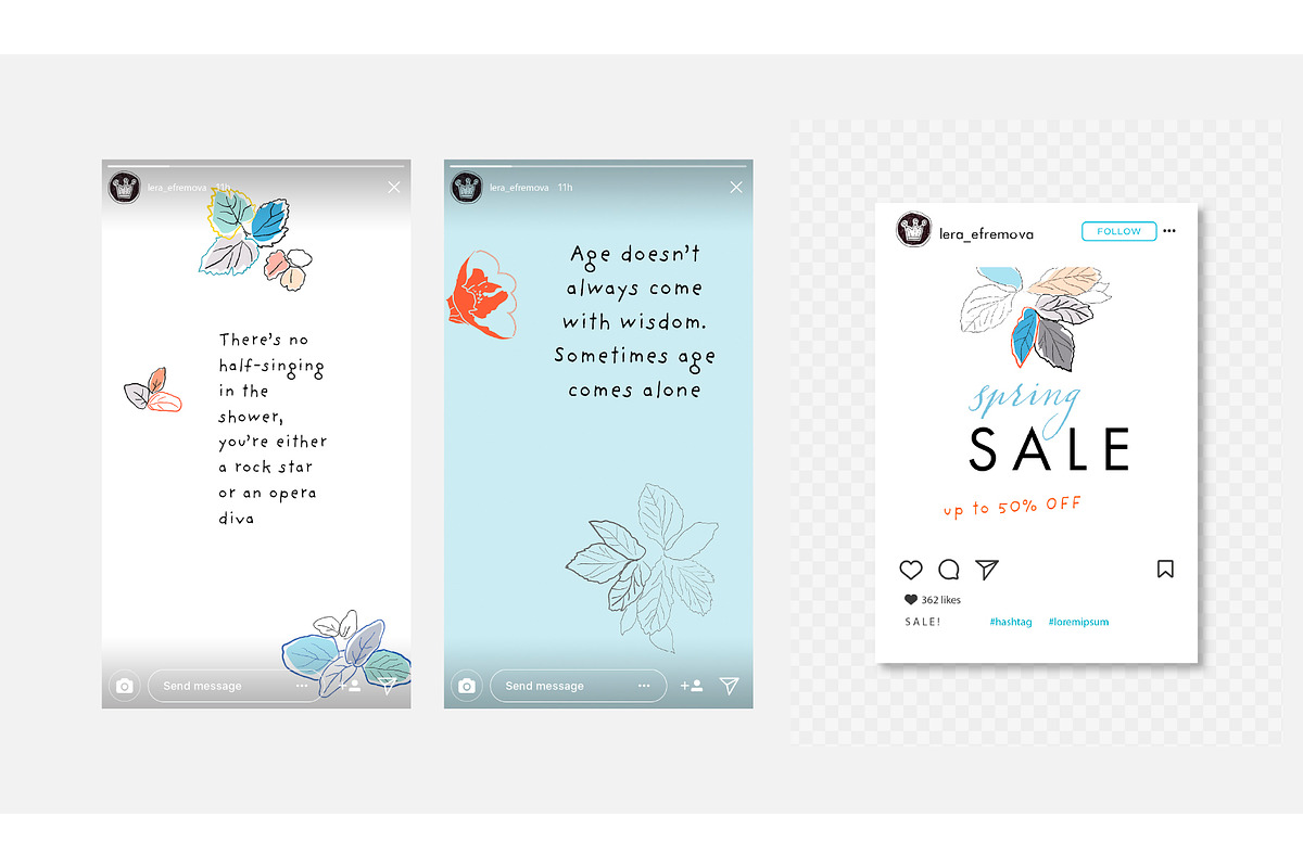 Tenderness. Social media templates, a Social Media Template by Lera Efremova (Photo 4 of 4)