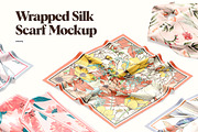 Wrapped Silk Scarf Mockups, a Product Mockup by rebrandy (Thumbnail 1 of 10)