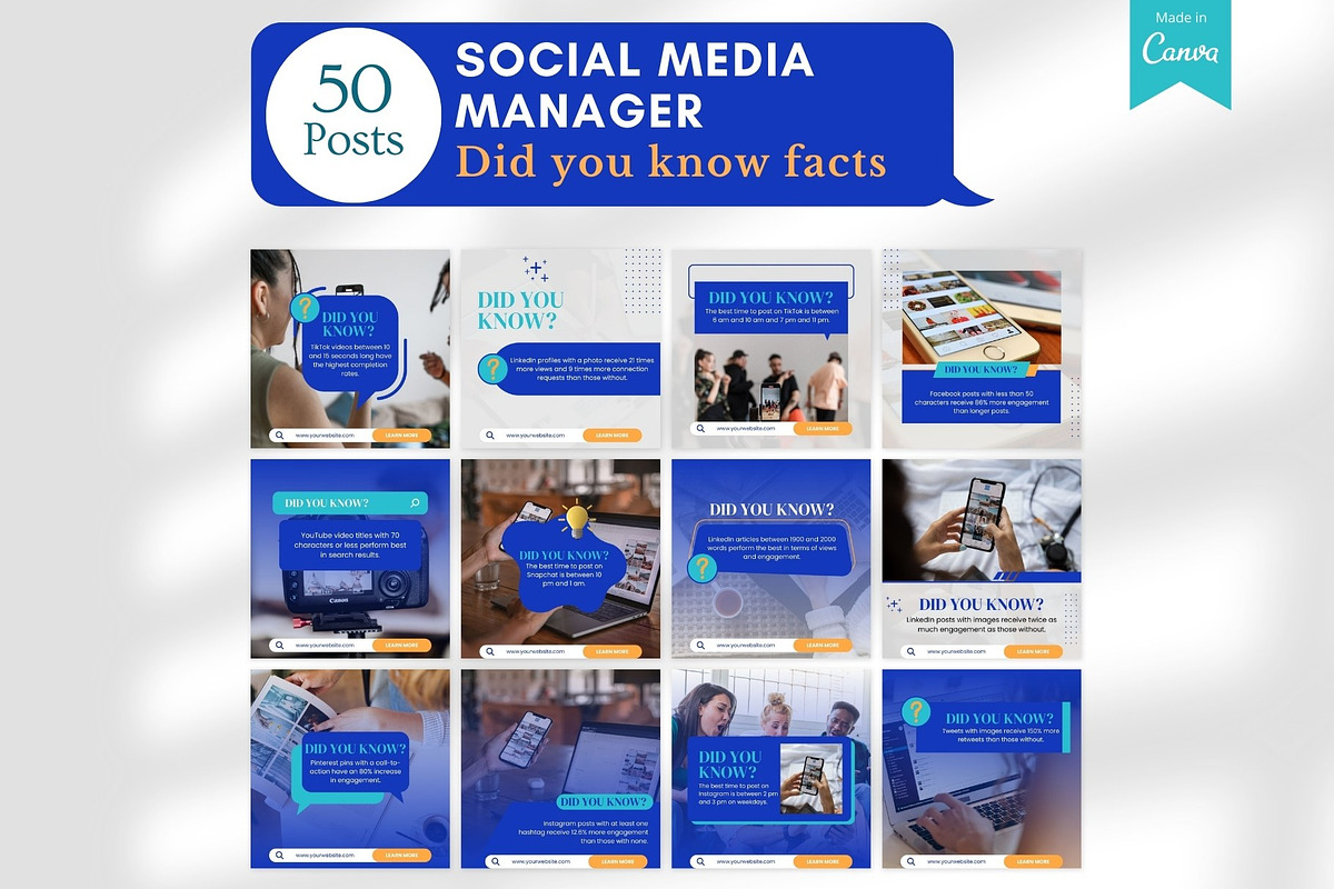 Social Media Manager -Canva Posts, a Social Media Template by Viral Content Design (Photo 7 of 17)