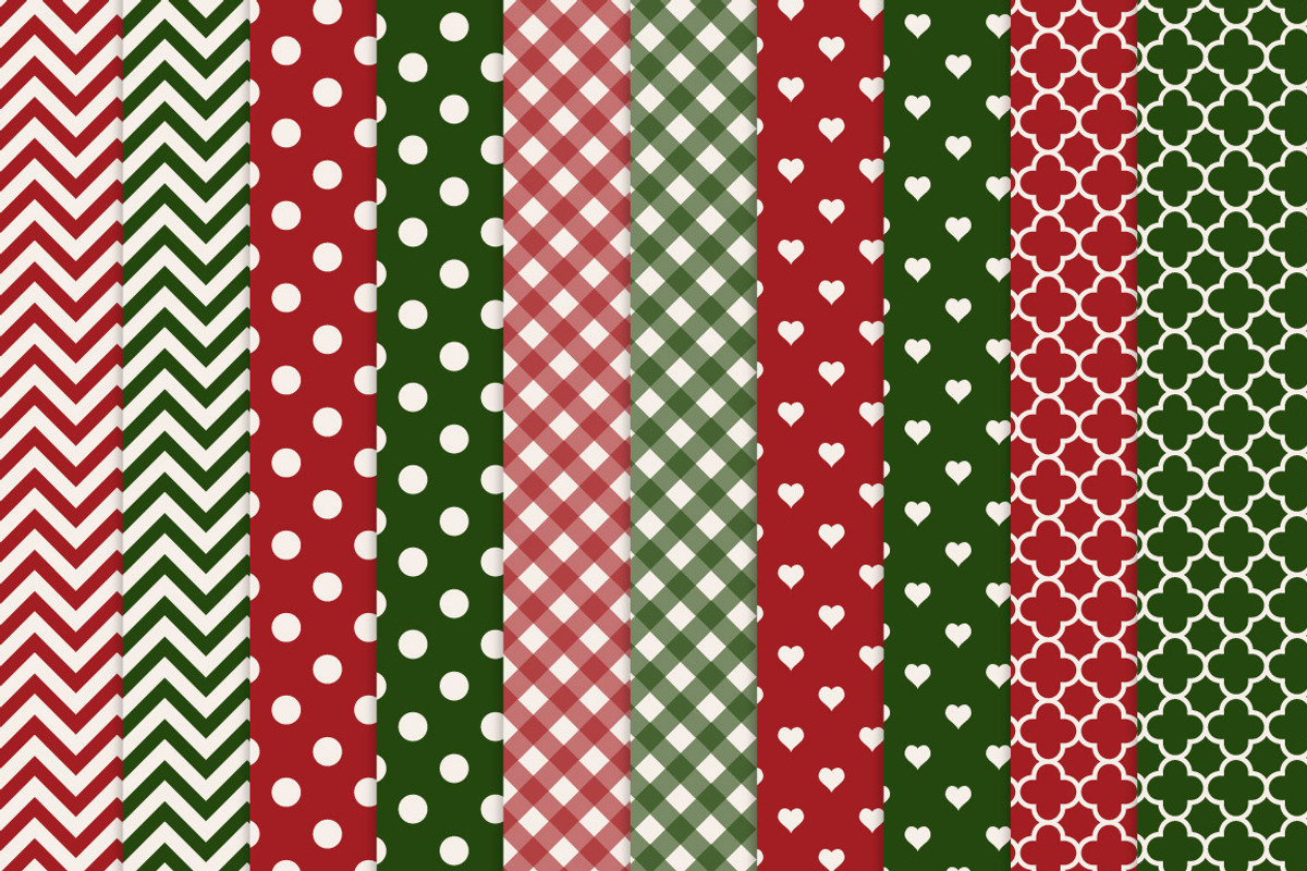 Christmas Elephant Clip Art & Papers, an Illustration by Amanda Ilkov (Photo 3 of 3)