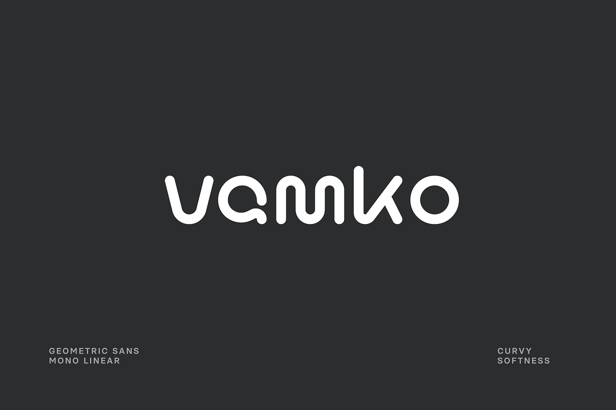Vamko Sans Font, a Sans Serif Font by baqoos (Photo 1 of 6)