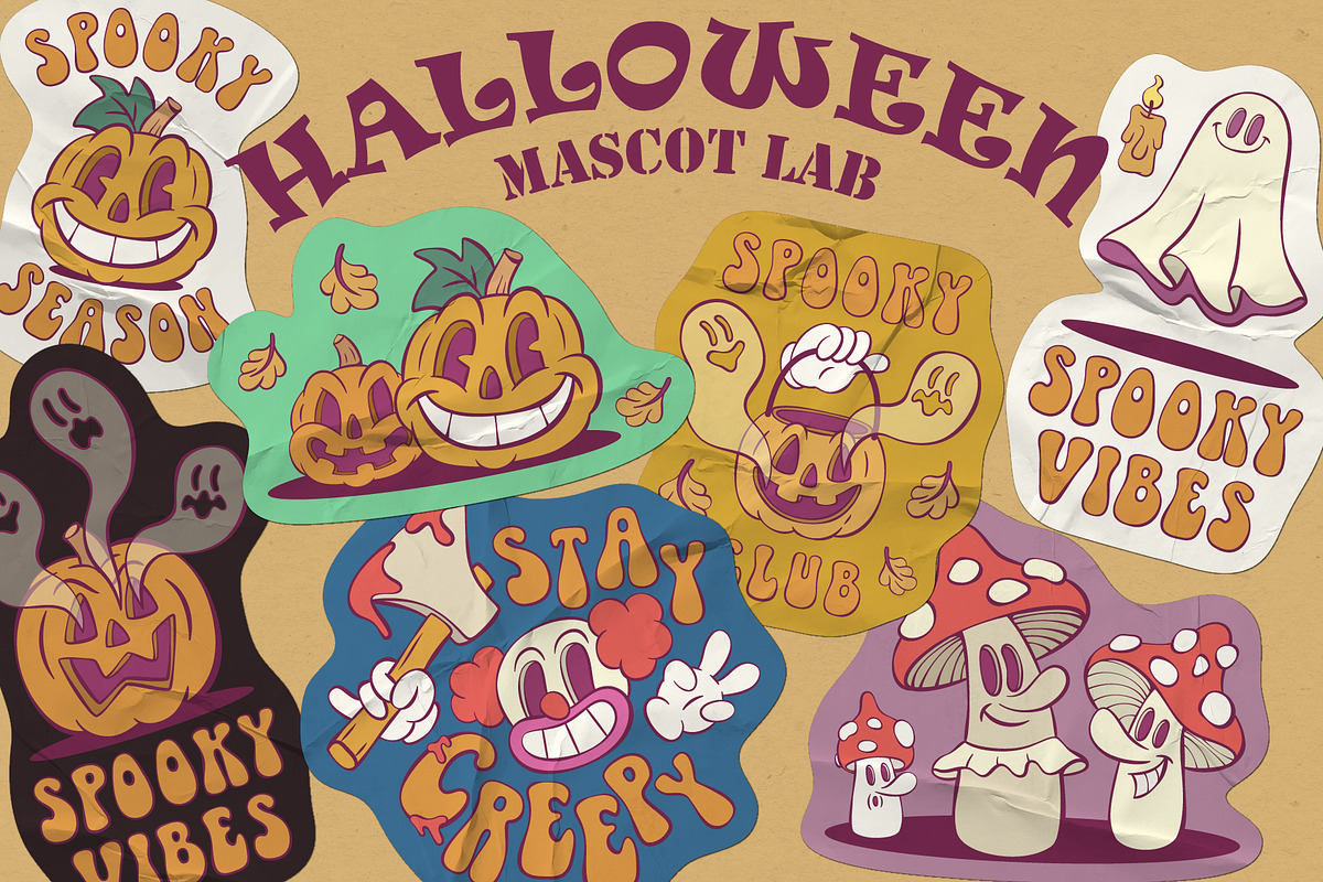 Halloween Mascot Creator, an Illustration by Anastasiya Klempach (Photo 4 of 15)