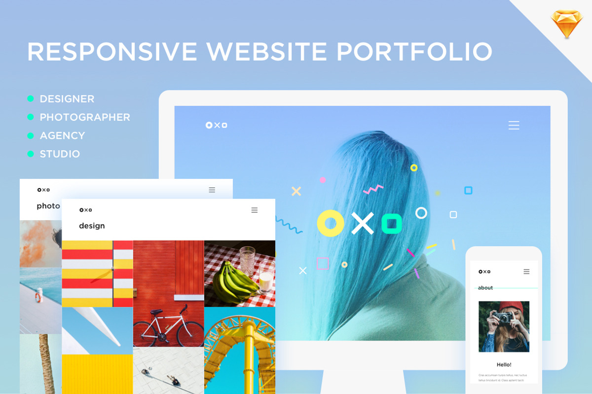 Oxo - Responsive Website Portfolio, an App Template by Ira Banana Studio (Photo 1 of 12)