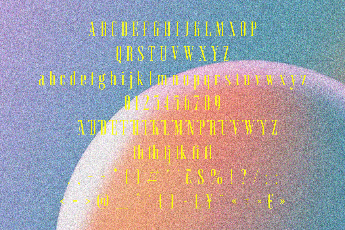 Qarrebian - Retro Display Serif, a Serif Font by Jimoji (Photo 10 of 11)