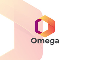 Omega Gradient Colorful Style., a Branding & Logo Template by ModalTampang