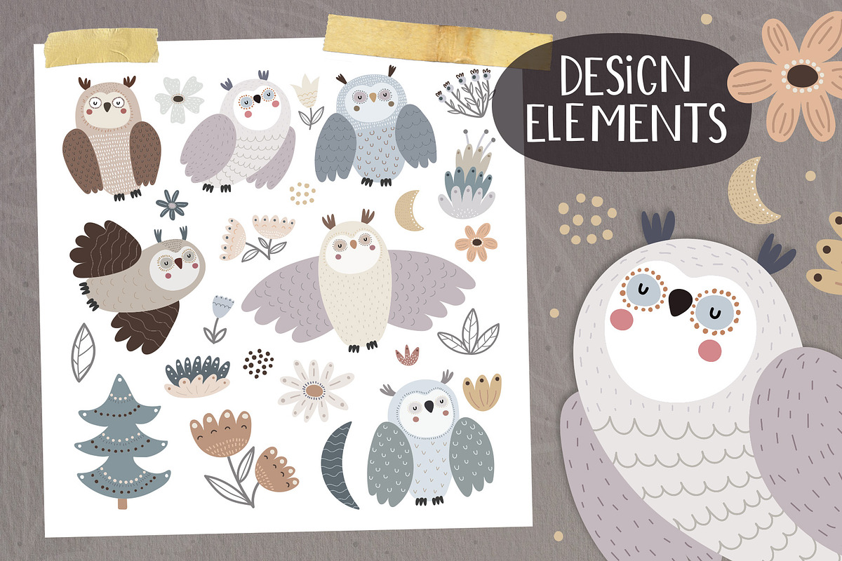 Owls, a Background Graphic by AnnieArt (Photo 2 of 9)