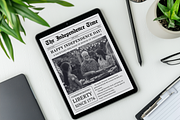 Newspaper Independence Day Invitatio, an Invitation Template by ZoloDesignHub (Thumbnail 8 of 10)