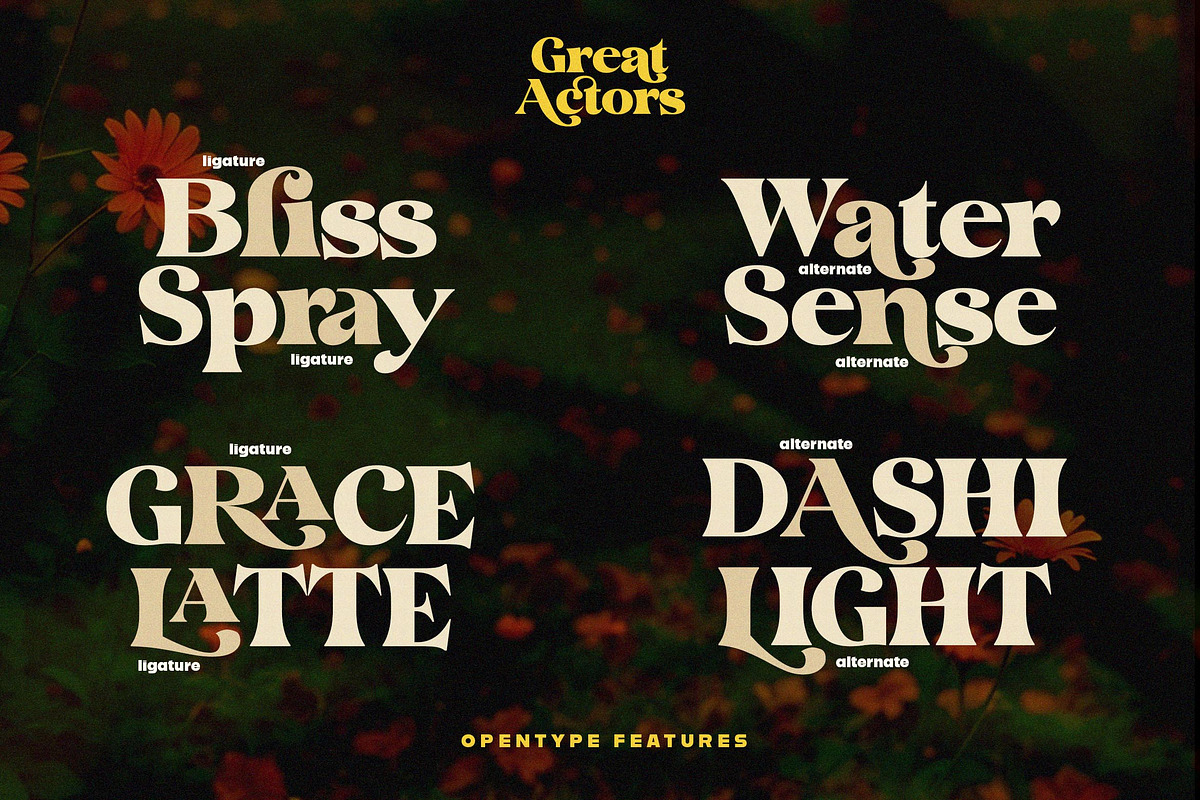Great Actors - Modern Retro Font, a Serif Font by Lettersiro (Photo 8 of 9)