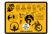 Bundle 1 Classic Character-Stamp Set, a Brush Add-On by LA Studio Sthlm (Thumbnail 9 of 17)