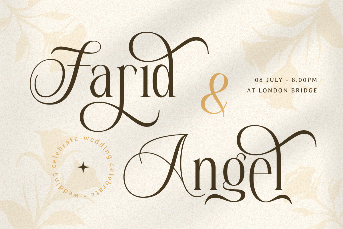 Reglika Mosta - Wedding Family Font, a Serif Font by Pandeka Studio (Photo 3 of 10)