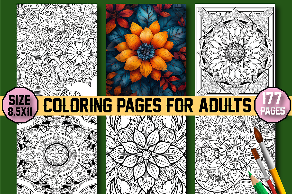 Mandala coloring Book for Adults, an Animal Illustration by Design Home (Photo 5 of 7)