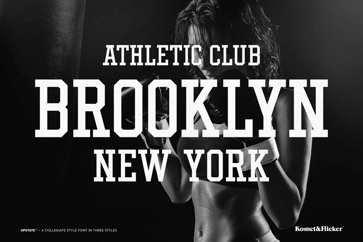 UPSTATE - A Collegiate Style Font, a Slab Serif Font by Komet & Flicker (Photo 9 of 15)