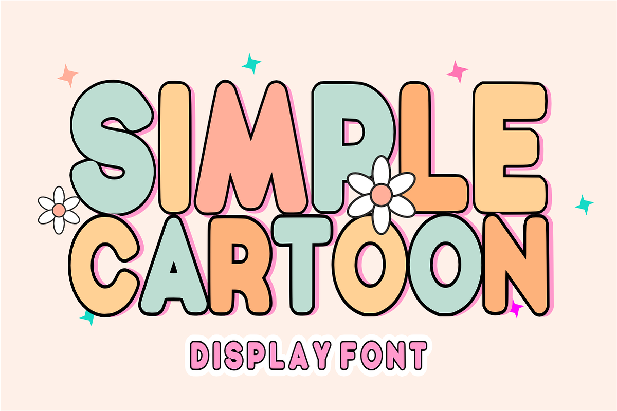 Simple Minimalist - Groovy Font, a Sans Serif Font by KiddoGlyphs Studio (Photo 3 of 5)