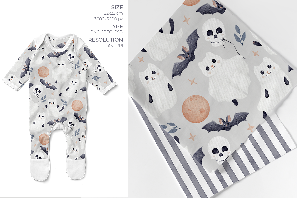 Halloween mood. Cute collection, a Pattern Graphic by tetiartline (Photo 4 of 6)
