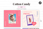 Cotton candy social media templates, a Social Media Template by Chanut is industries (Thumbnail 2 of 8)