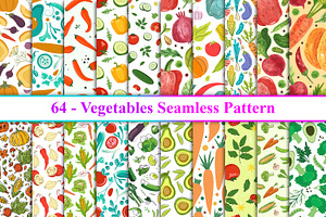 Vegetables Seamless Pattern, a Pattern Graphic by Digital Studio