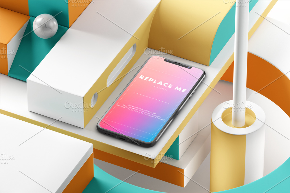iPhone X Creative Mockups Set, an iPhone Mockup by As Good As Possible (Photo 10 of 16)