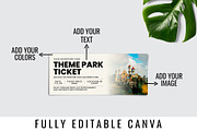 Theme Park Trip Ticket Template, a Card Template by Snapybiz (Thumbnail 5 of 10)