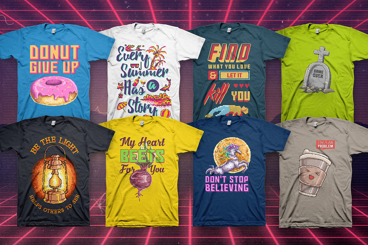 Back To Retro 100 T-Shirt Designs, an Illustration by TSV Art Collective (Photo 7 of 14)
