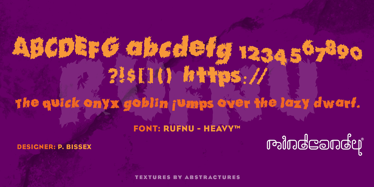 Rufnu - Heavy™, a Font by MINDCANDY