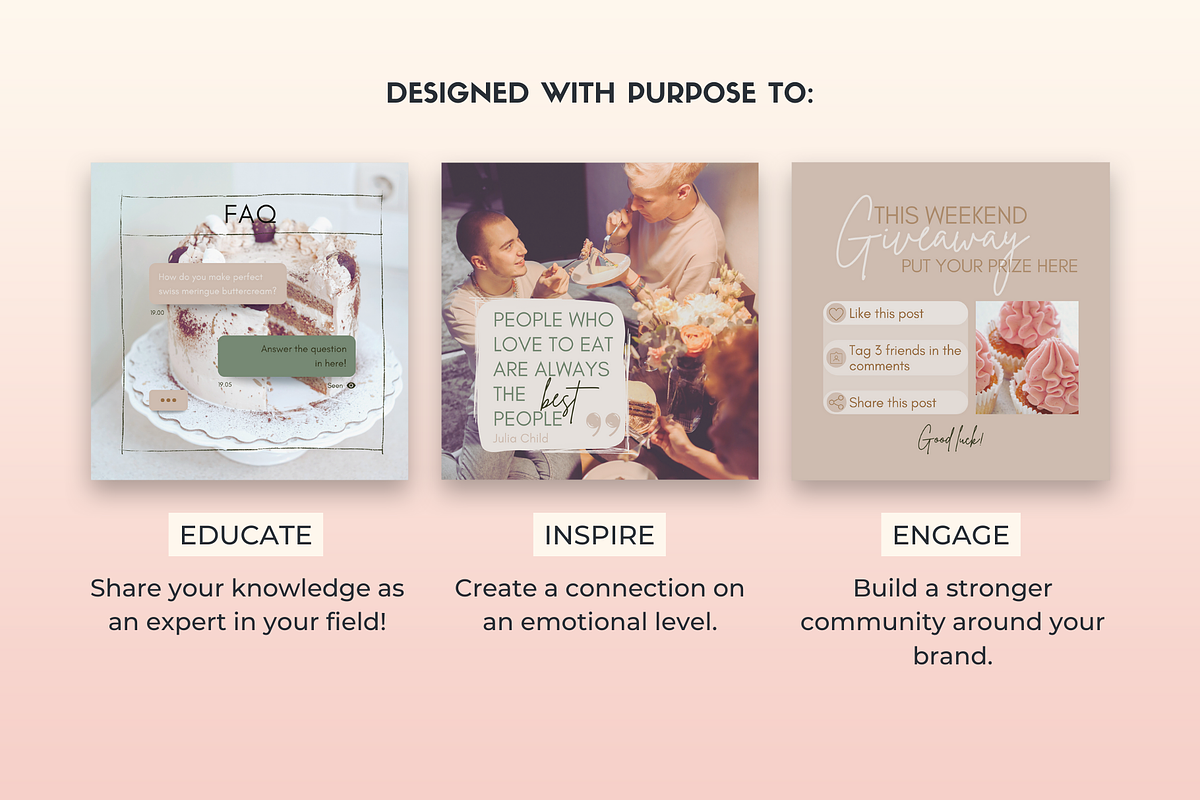 Instagram Canva Template Kit, Reseda, a Social Media Template by Monarch 21 Design (Photo 8 of 9)